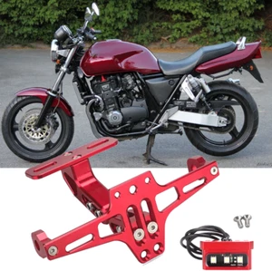 CNC Motorcycle License Plate Holder Rear Light Fit For Honda CB1000 1992-1996 - Picture 1 of 15
