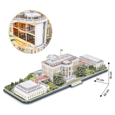 CUBICFUN Cubic Fun 3D Puzzle The White House Weißes Haus Washington LED Special Edition