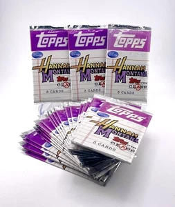 ¡RARO! Paquetes de tarjetas coleccionables Hannah Montana Topps | 3 tarjetas por paquete sellado - Imagen 1 de 5