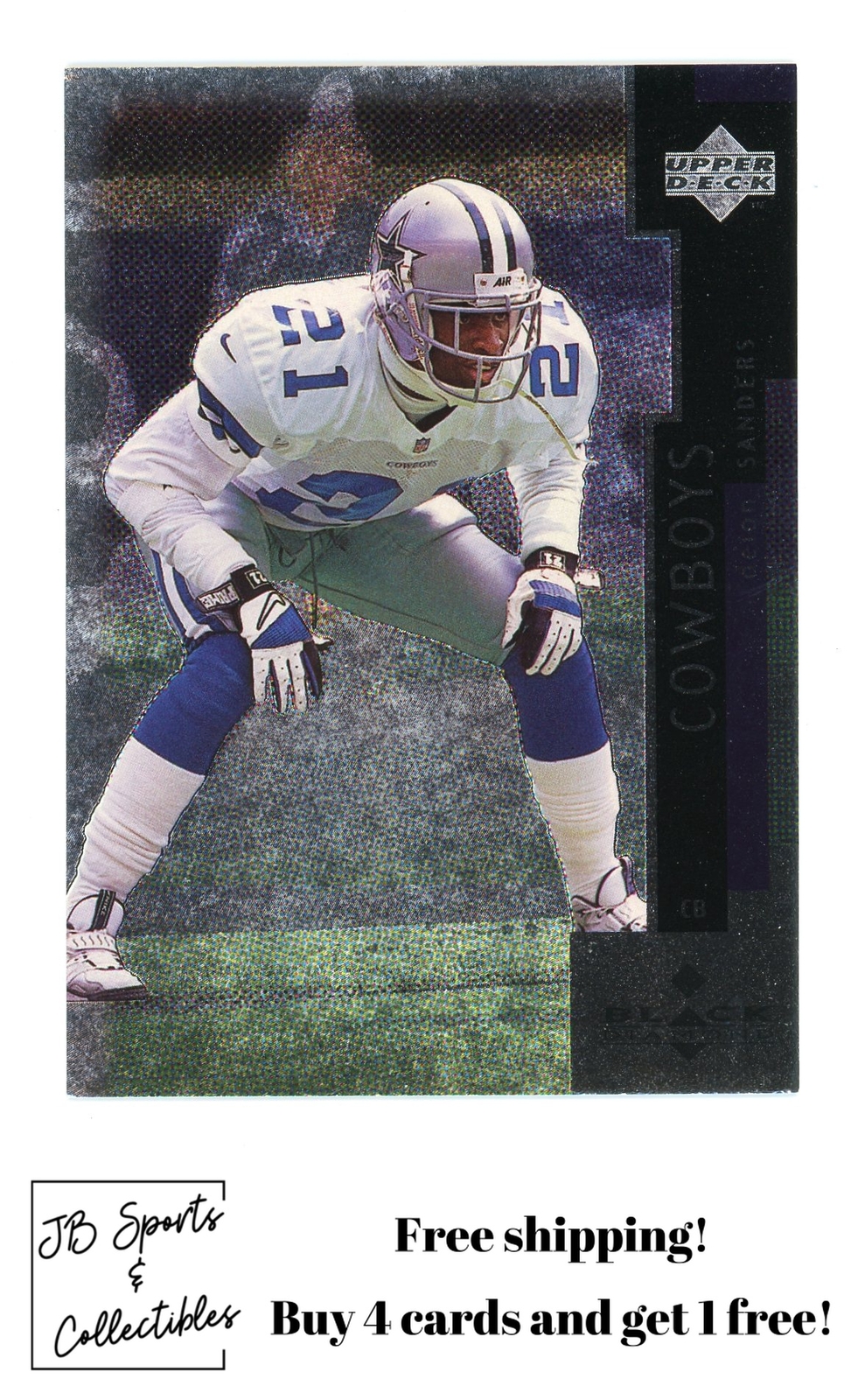 1997 Upper Deck Black Diamond Deion Sanders #81 Dallas Cowboys