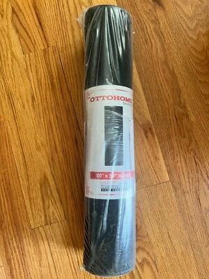 Ottomanson Ottohome Collection Solid Design Area Rugs Floor 20"x59" Runner Black