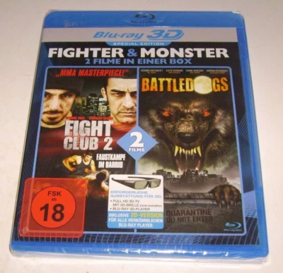 BattleDogs in 3D + Fight Club 2 in 3D ( Action-Horror BLU-RAY ) New - Image 1 of 2