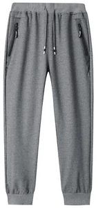 Big Boy's Casual Workout Pants Cotton Comfy Sport Running Pants Drawstring Fl... - Picture 1 of 7