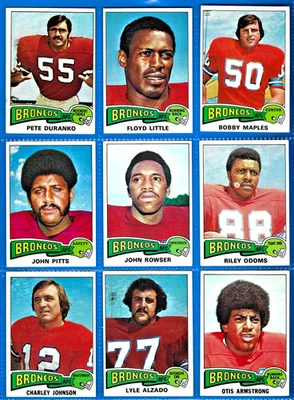 1975 Topps Football Complete Broncos Team Set NM/ MT - Image 1 of 4
