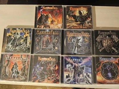 HAMMERFALL- 10 CD SIGNED Lot Nuclear Blast Legacy Of Kings I Want Out Foto 1 de 4
