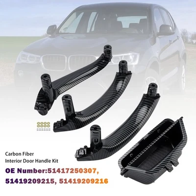 Carbon Fiber Interior Door Handle Kit 51417250307 for BMW X3 (F25) X4 (F26) Foto 1 de 4