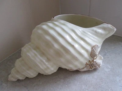 ANTIQUE SEA SHELL BOWL / SPOON WARMER - POWELL BISHOP & STONIER -  1880 - Image 1 of 4