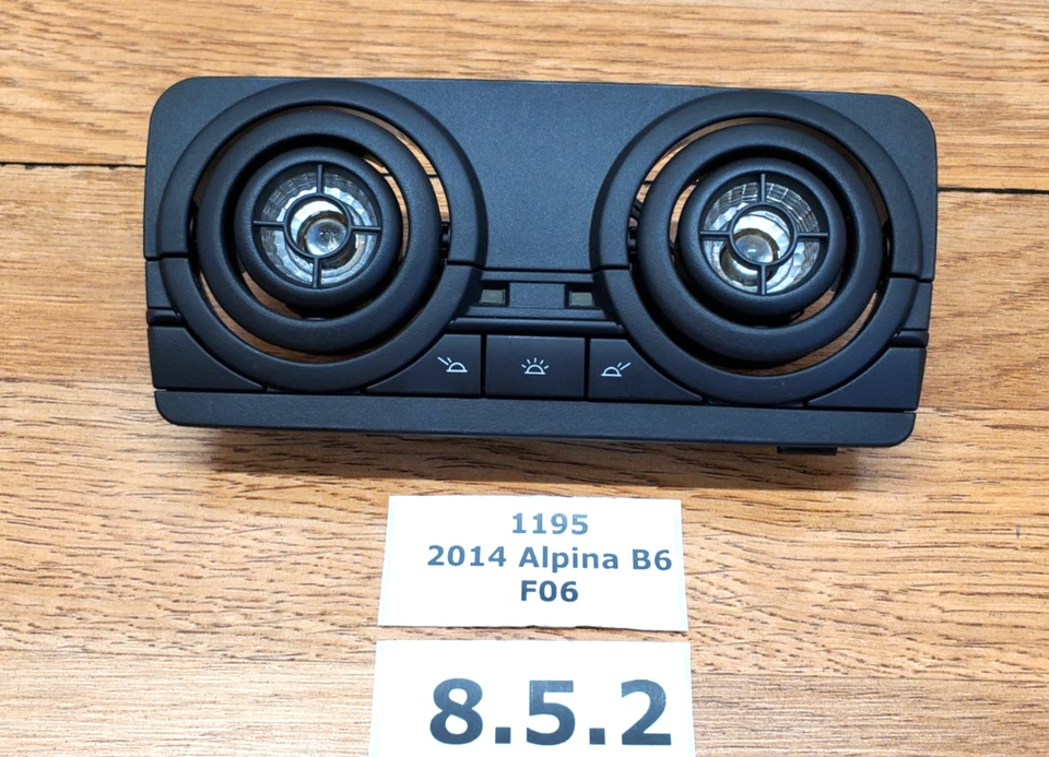 ✅ Panel de luz de lectura domo techo superior OEM BMW F07 F10 F06 F01 F02 535 M6 B6 Foto 1 de 4