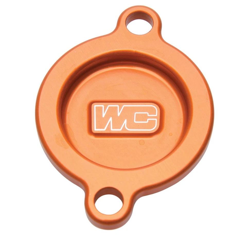 Works Connection Oil Filter Cover Orange For KTM 500 EXC-F Champion Edition 2025 — 第 1/2 张图片