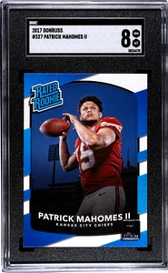 Donruss #327 Patrick Mahomes II Chiefs 2017 clasificación radiocontrol novato SGC 8 casi nuevo-como nuevo (B-3) - Imagen 1 de 2