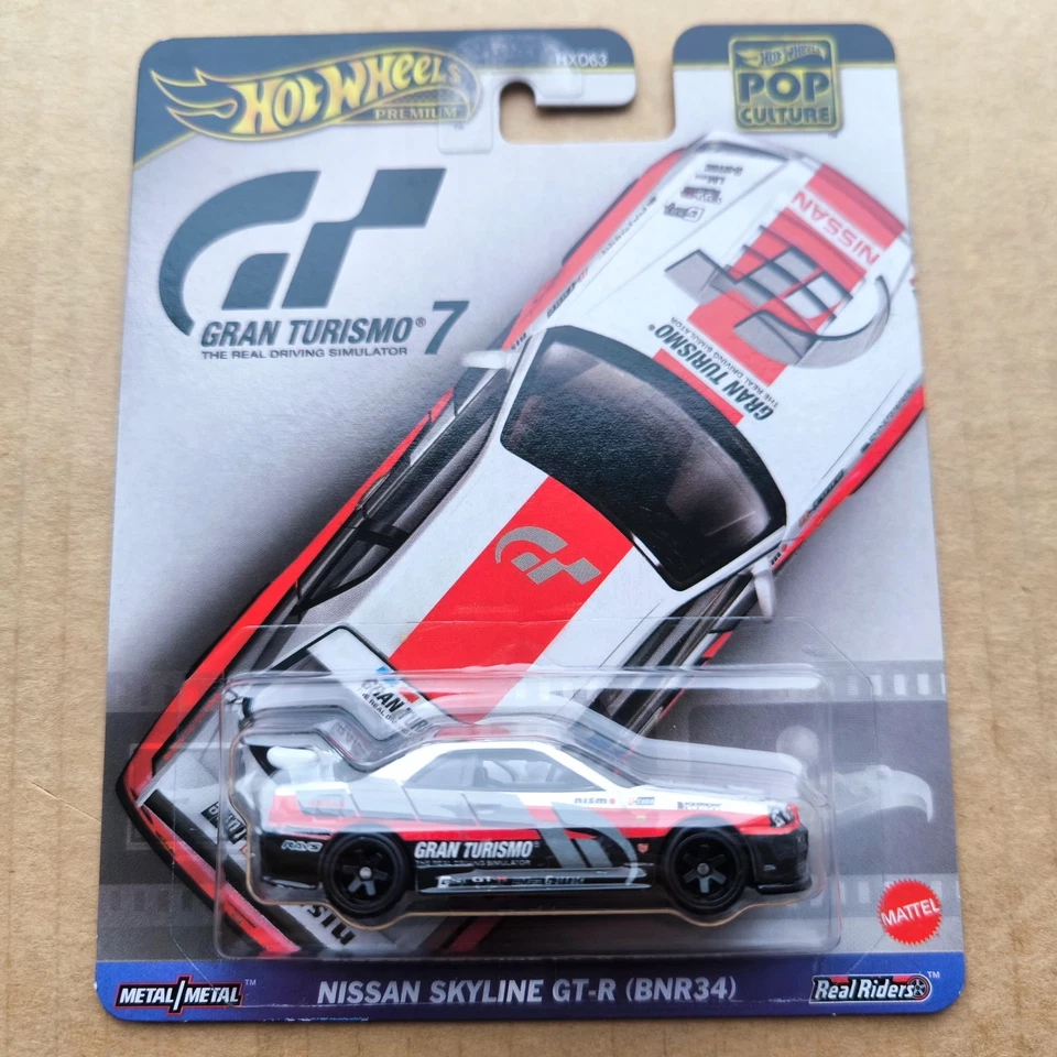 Hot Wheels PREMIUM HW POP CULTURE GRAN TURISMO 7 NISSAN SKYLINE GT-R (BNR34) R34 Foto 1 de 1
