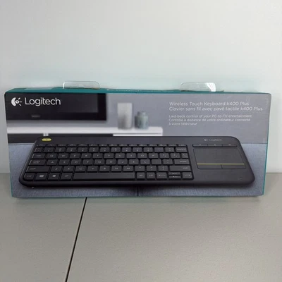 Logitech K400 Plus Wireless Keyboard w/ Trackpad - Black - Image 1 of 4