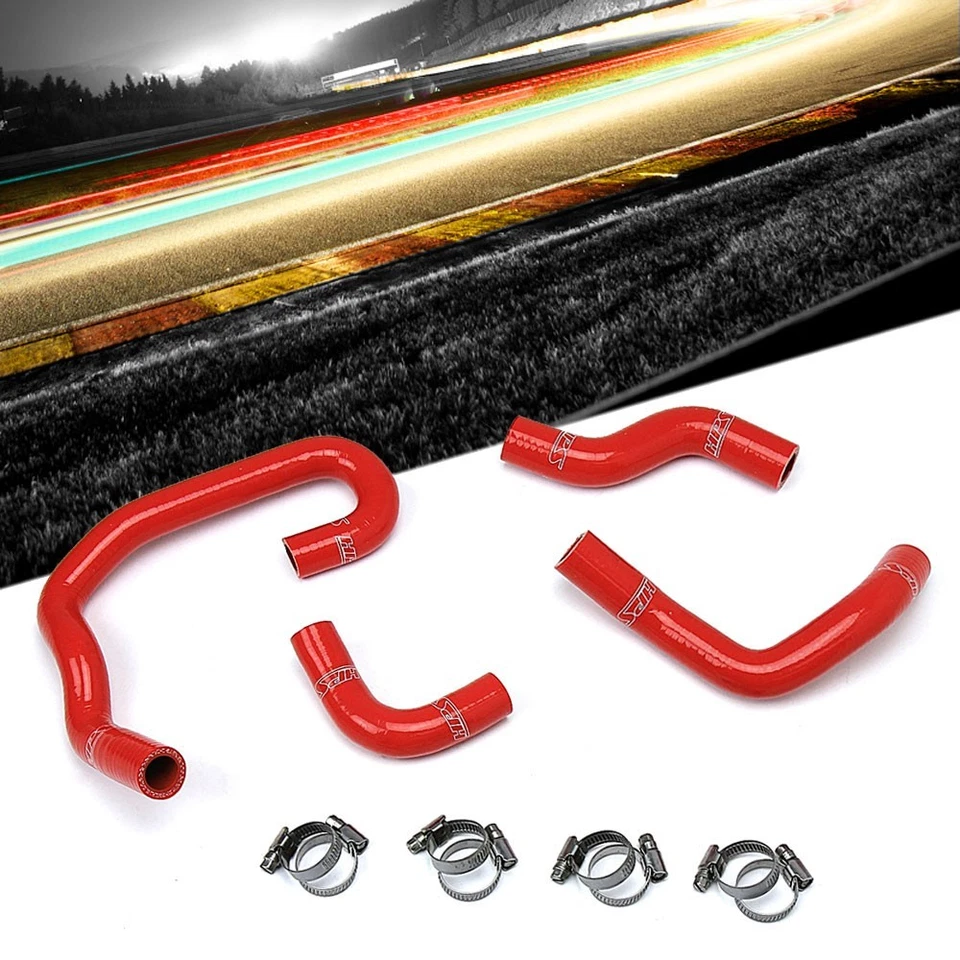 HPS Red ReinForced Silicone Heater Hose Kit For Toyota 93-95 4Runner 3.0L V6 - Image 1 of 1