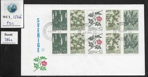 WC1_12746. SWEDEN. 1968 NORDIC FLOWERS FDC. Scott 786a - Picture 1 of 1