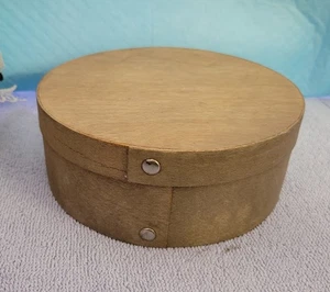 Caja de almacenamiento estilo coctelera redonda con tapa 6" redonda ~ 2,5" de alto - Imagen 1 de 9