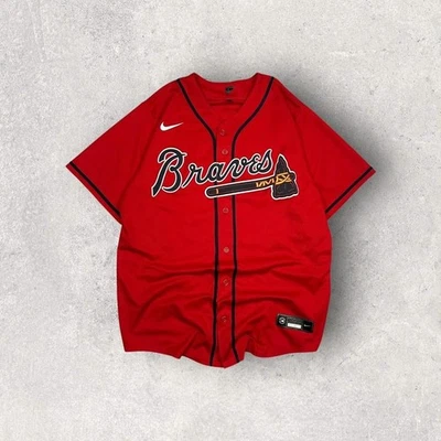 Camiseta de beisebol Nike Atlanta Braves Acuna Jr média - Imagem 1 de 4