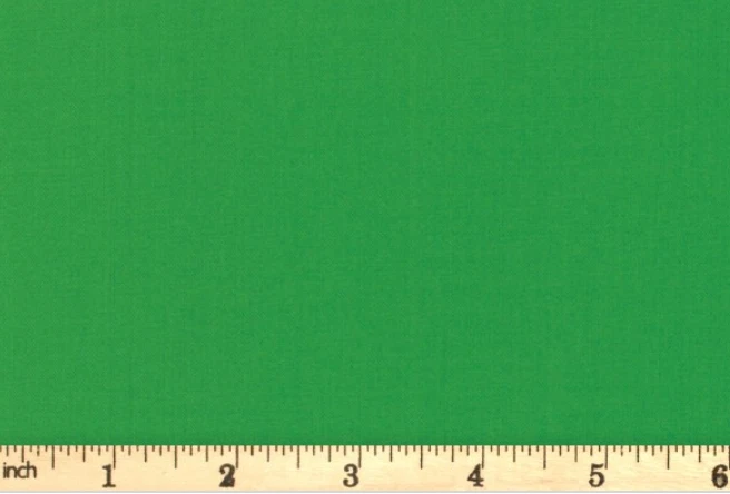 Bella Solids By Moda -  Kelly Green Plain Cotton Fabric -  Colour 76 - Image 1 of 1