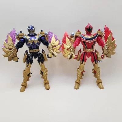 POWER RANGERS Mystic Force (2006) RED Dragon & BLACK DARK Wolf FURY [Incomplete] - Image 1 of 4