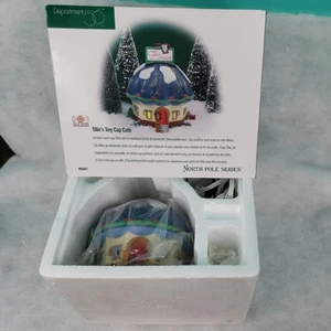 Department 56 Tillie's Tiny Cup Cafe North Pole Series 1998 56401 w Box WORKS - Bild 1 von 9