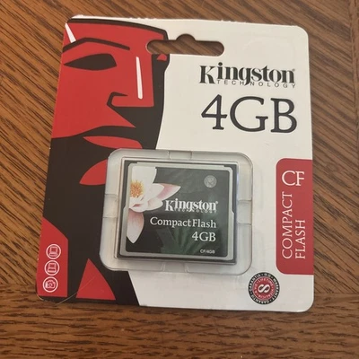 NEW Sealed Kingston 4GB Compact Flash CF Memory Card free shipping - Image 1 of 2