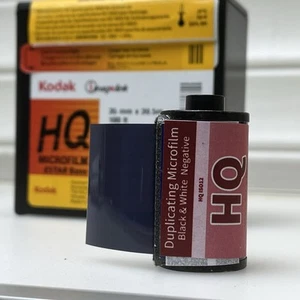 【4 rolls】Kodak HQ Microfilm Duplicating Black And White 35mm, ISO 12 Film - Picture 1 of 8