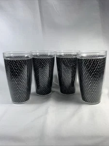 Kraftware The FISHNET COLLECTION Doublewall Drinkware, Set of 4, 22 oz, black - Picture 1 of 8