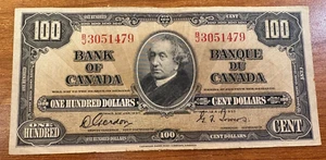 Canada 1937 $100 Gordon Towers - Picture 1 of 2