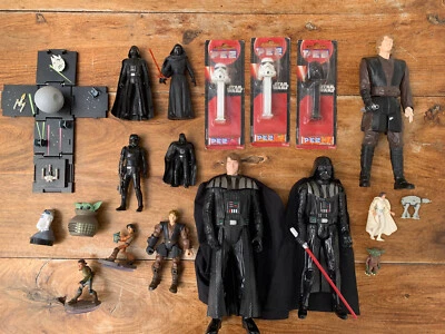 Star Wars Figuren Konvolut Sammlung Darth Vader  90er + PEZ Spender - Bild 1 von 4