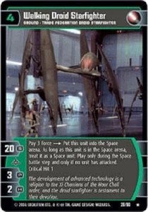 STAR WARS FREE PHANTOM MENACE BOOSTER +WALKING DROID STARFIGHTER FOIL NM scratch - Picture 1 of 1