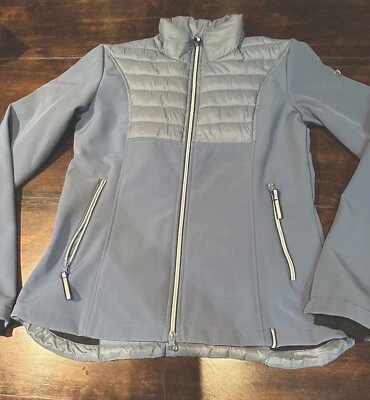 HORZE EQUESTRIAN Equinova Caballo Polo Chaqueta Abrigo Hinchado Azul Para Mujer 8 Foto 1 de 4