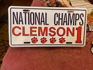 Clemson University Tigers Football 1981 Campioni Nazionali Targa Metallo - Foto 1 di 1