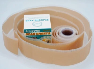 Aliver Silicone Scar Sheet MEDICAL GRADE SCAR REMOVAL SILICONE TAPE - 3 Meter