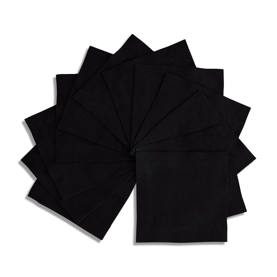 Solino Home 100% Pure Linen Cocktail Napkins 6 x 6" for Fall Dining - Sonoma - Image 1 of 1