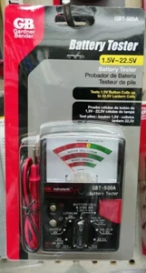 GB Electrical Battery Tester Gbt- 500A ** 1.5 Volt To 22.5 Volt - Picture 1 of 1