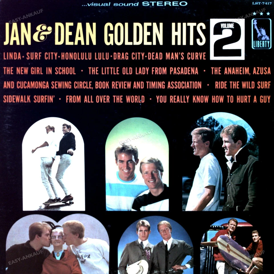Jan & Dean - Jan & Dean Golden Hits Volume 2 LP 1965 (VG/VG) . - Photo 1/1