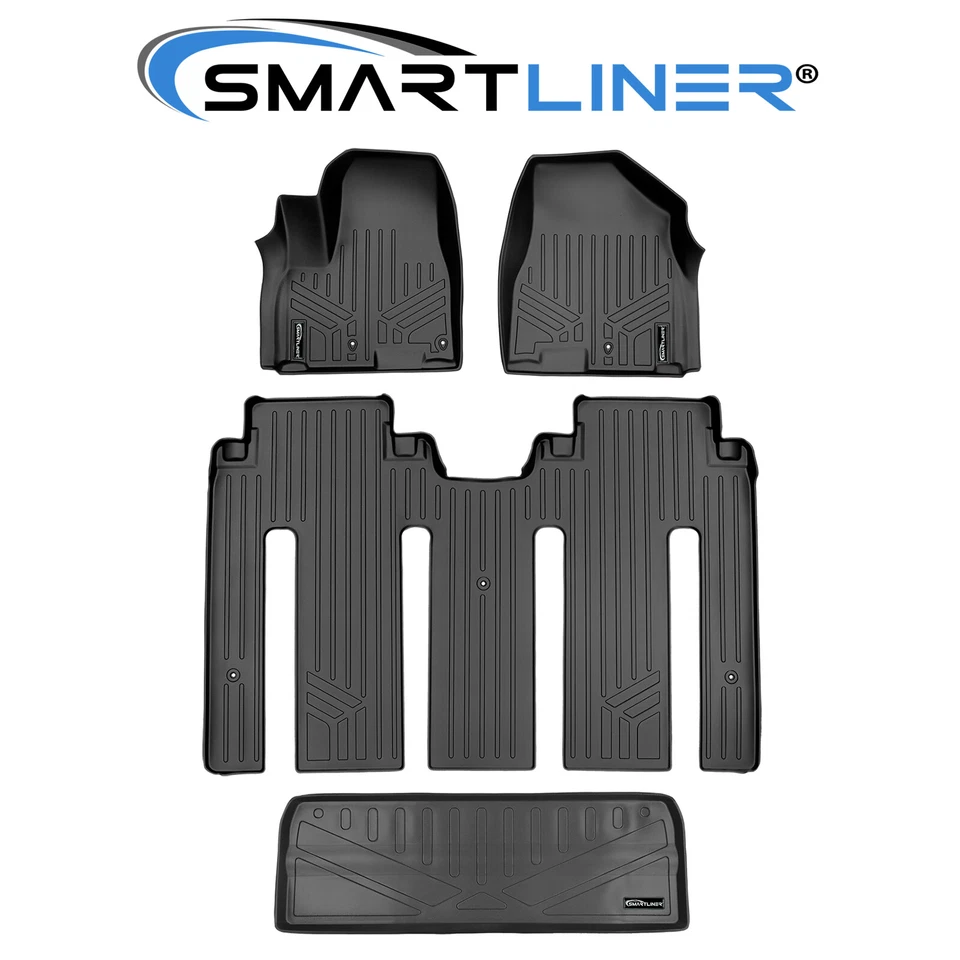 SMARTLINER Floor Mats Cargo Liner Set 2015-2021 Kia Sedona SXL 7 Passenger Foto 1 de 4