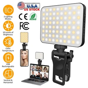Selfie Light Rechargeable Portable Clip-on Selfie Fill Lights for Laptop Phone - Picture 1 of 17