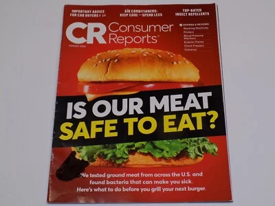 Consumer Reports Magazine Aug 2022 Is Meat Safe to Eat Insect Repellents Car Buy - Image 1 of 2
