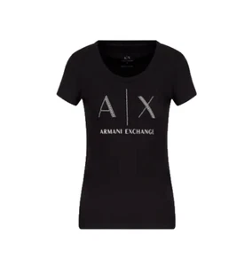CAMISETA MUJER ARMANI EXCHANGE HACHA ALGODÓN ELÁSTICO JERSEY CAMISETA 8NYT83 1200 - Imagen 1 de 1