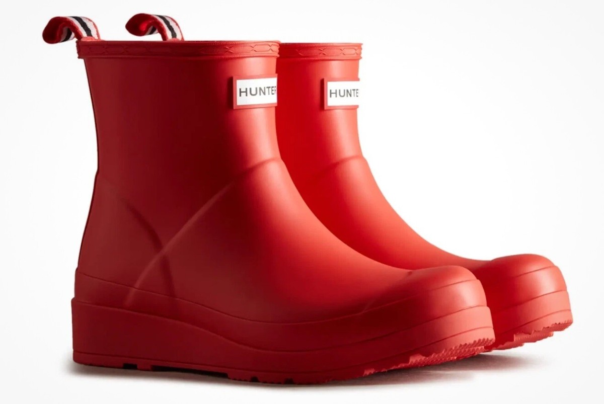 Hunter Original Short Red Boots for Women for sale | eBay