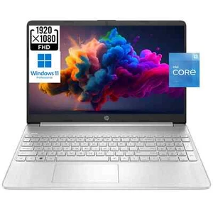 HP 15 15.6" FULL HD Laptop, Intel Core i3-1215U, 8GB RAM, 256GB SSD, WIN 11 PRO - Picture 1 of 6