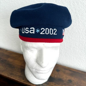 Roots 2002 Olympics USA Hat Beret Official Olympic Team Outfitter Cap Salt Lake - Picture 1 of 10