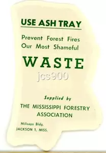 VINTAGE KEEP MISSISSIPPI GRÜN FORSTWIRTSCHAFT ASSOC FEUER ORIGINAL AUTO FENSTER ETIKETT - Bild 1 von 2