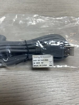 100% Genuine Original Sony Ericsson USB Data Sync Transfer Cable Lead Wire - Image 1 of 3