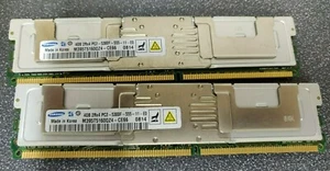 2x Samsung M395T5160QZ4-CE66 4GB 2RX4 PC2-5300F ECC FBDIMM SERVER Memory - Picture 1 of 1