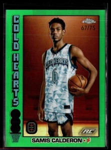 2023-24 TOPPS CHROME OTE GREEN THROWBACK /75 SAMIS CALDERON COLD HEARTS - Picture 1 of 1
