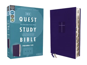 NIV Quest Study Bible Personal Size Thumb Indexed BRAND NEW in Shrink Wrap!!! - Picture 1 of 7