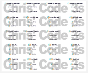 Code 3 Adhesive Vinyl Decal Suit White Cabs - Culina Group - 1/50 1/76 1/64 1/87
