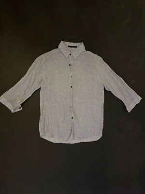Camisa vintage japonesa liebre abotonada manga 3/4 talla S Foto 1 de 2