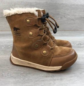 Sorel Whitney II 1958741 Kids US 11 Brown Suede Leather Lace-Up Waterproof Boot - Picture 1 of 9